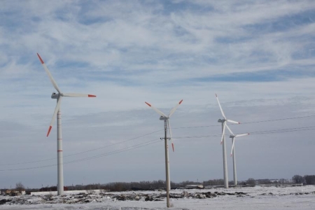 Ветровые энергетические установки запущены в Северо-Казахстанской области