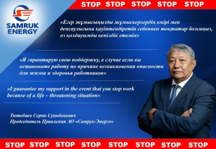 Message from the Chairman of the Board of Samruk Energy JSC
