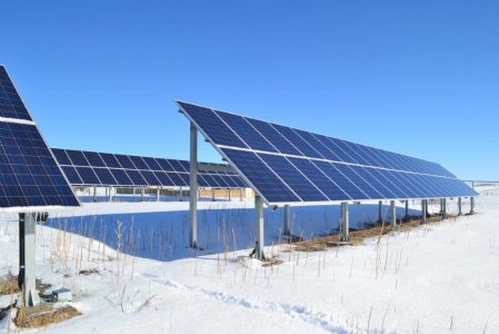 Restoration work of the Solar Power Plant in the village Sarybulak of Kerbulak district of Almaty region